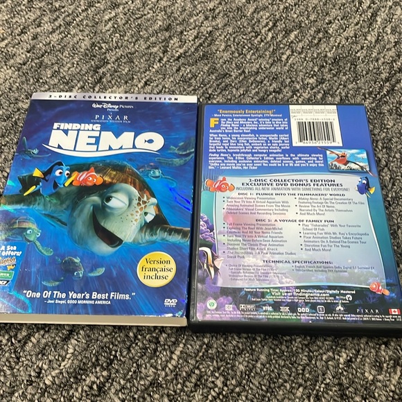 Disney Finding Nemo collectors edition dual dvd with iridescent slip cover - Picture 2 of 4